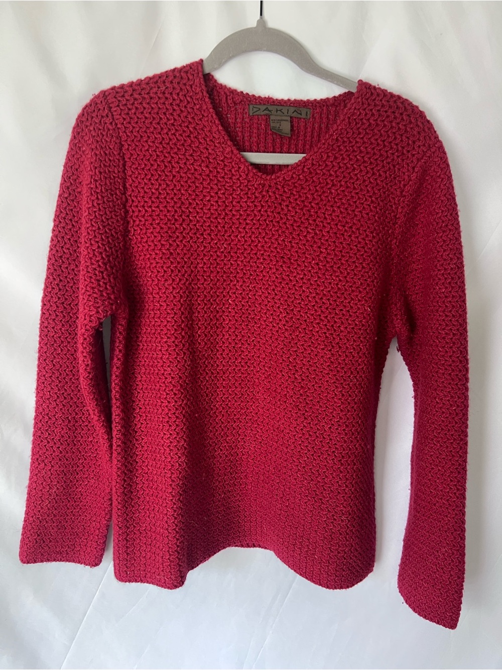 Women’s DAKINI Red* Lambswool/Silk Knit Sweater